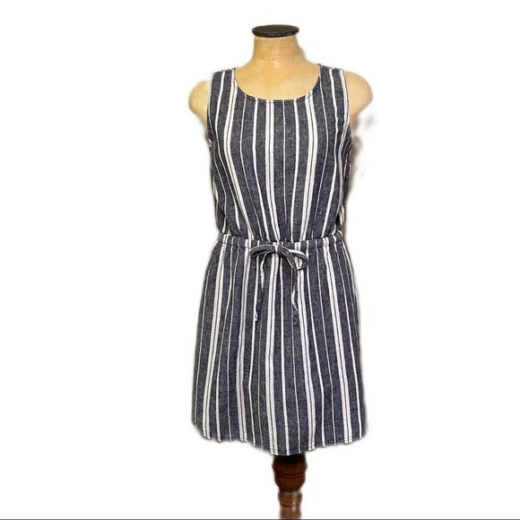 Old Navy Striped Tie Dress Large - Picture 1 of 7